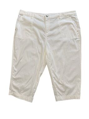 Dressbarn White Jean Capri Pants Size 16